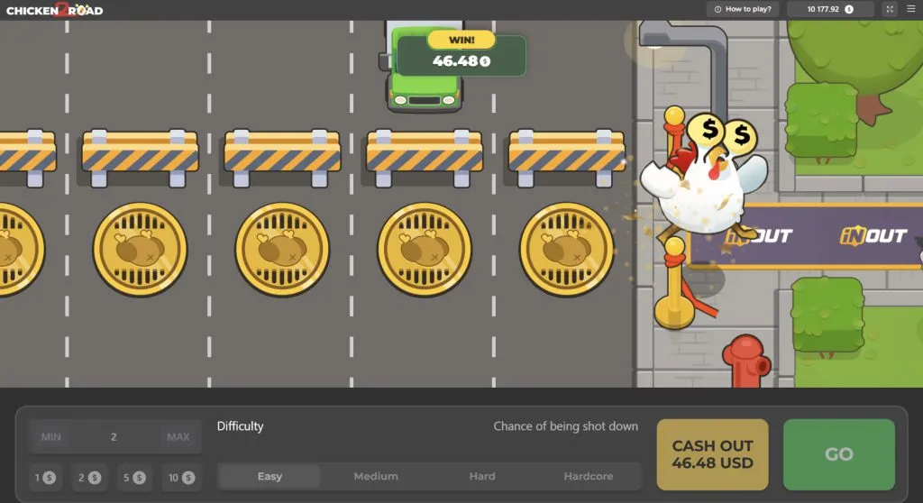 Gameplay and Demo Options Chicken 2 Road